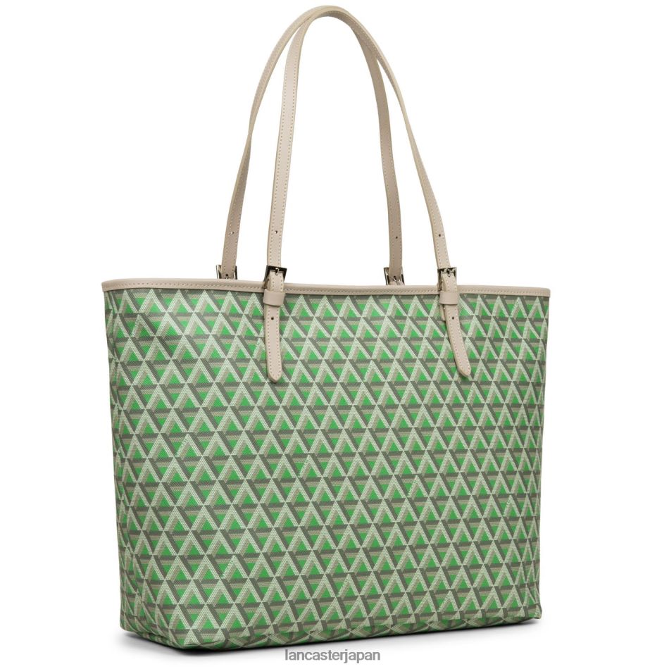 バッグ Lancaster Paris 大きなトートバッグのアイコン ヴェール プレーリーベージュ 女性 VB8ZLR2520