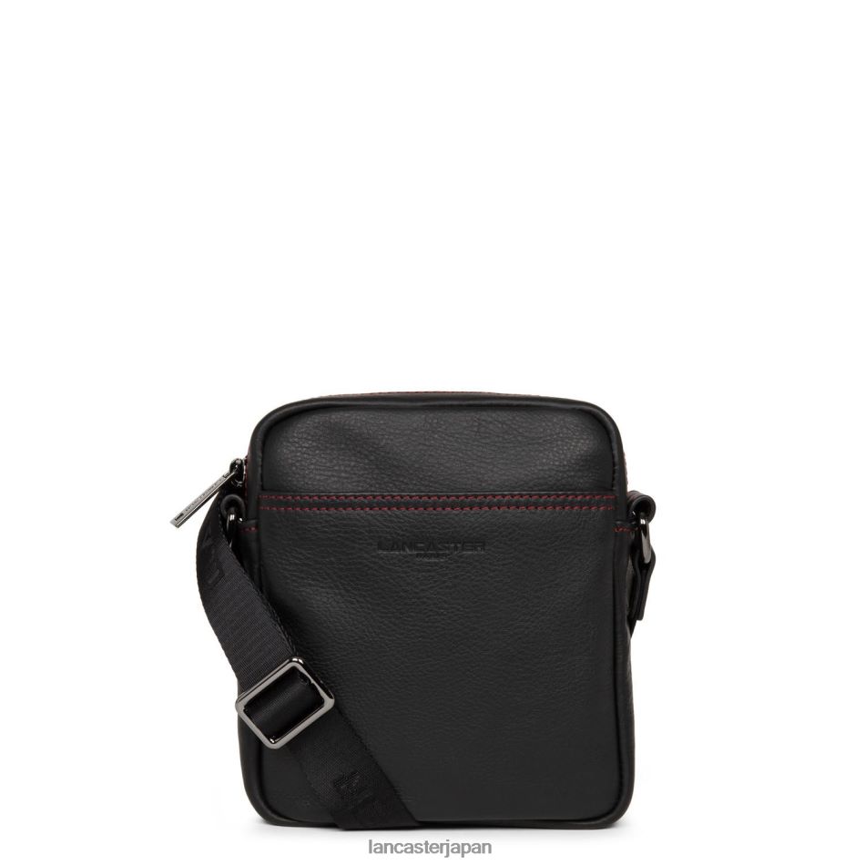 バッグ Lancaster Paris ミニソフトヴィンテージオム ノワール・ルージュ 女性 VB8ZLR288