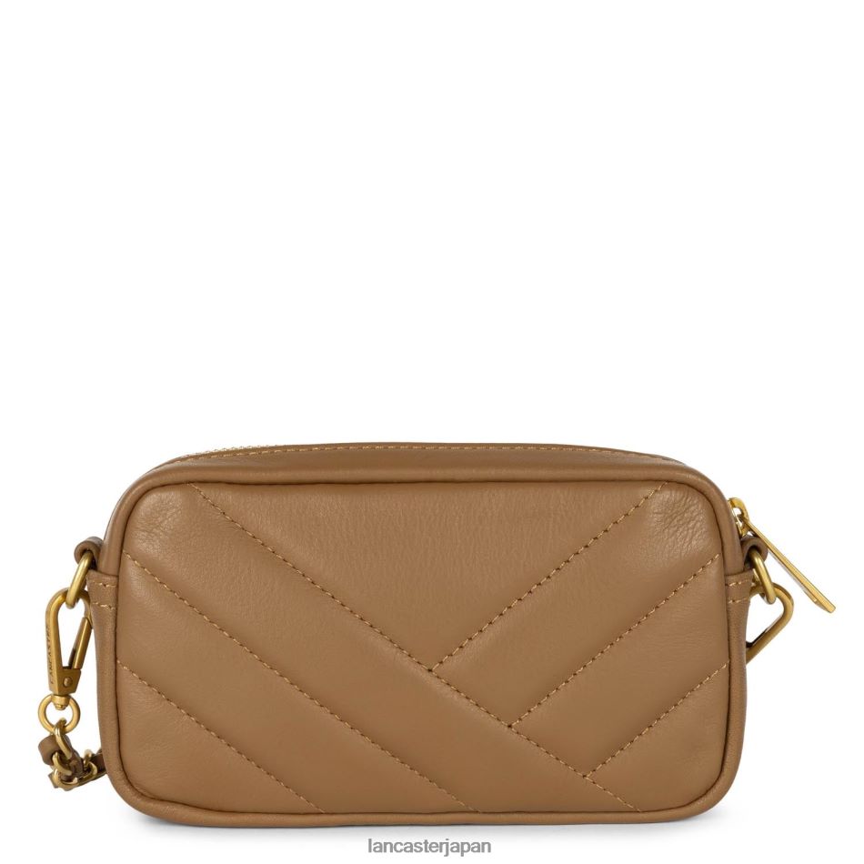 バッグ Lancaster Paris ミニスマホホルダー ソフトマトラッセ キャメル 女性 VB8ZLR2