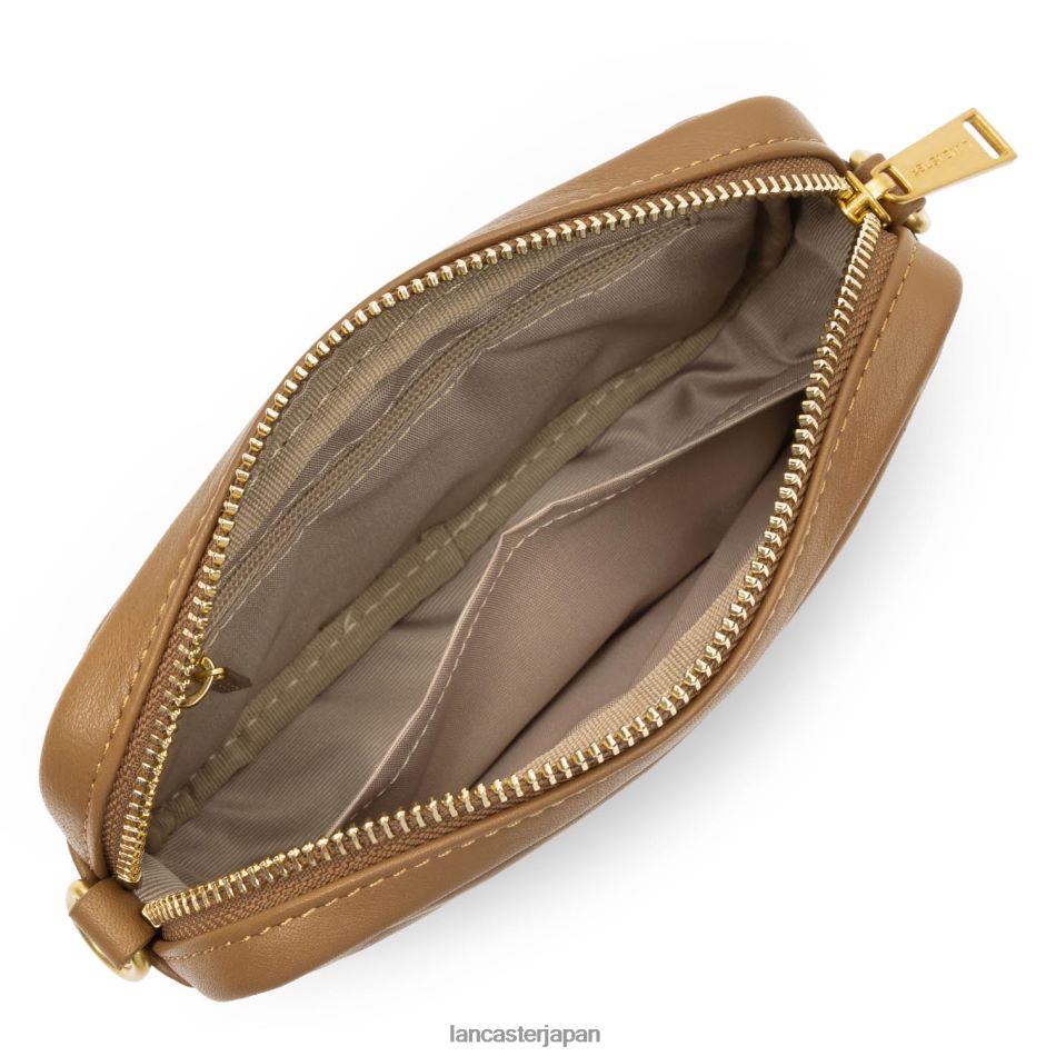 バッグ Lancaster Paris ミニスマホホルダー ソフトマトラッセ キャメル 女性 VB8ZLR2