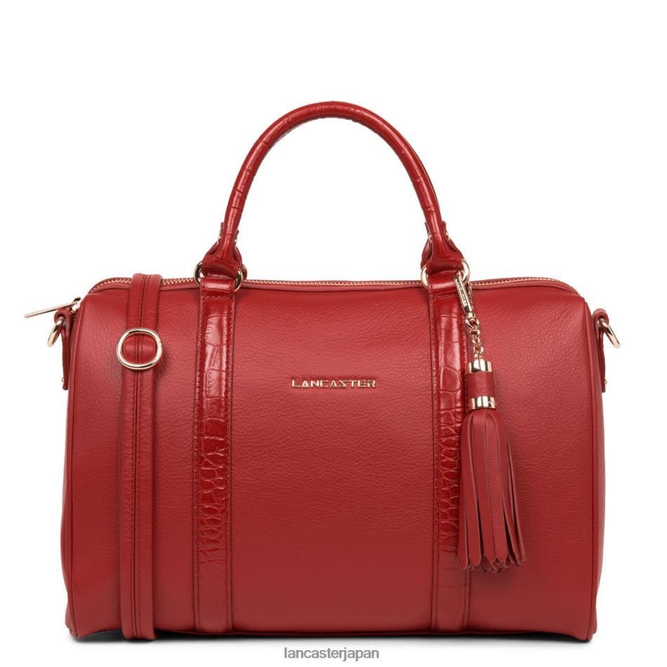 バッグ Lancaster Paris ラージダッフルバッグ マドモアゼル・アナ ルージュクロコ 女性 VB8ZLR3020