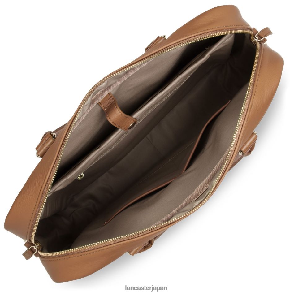 バッグ Lancaster Paris ポートフォリオ ドキュメント ホルダー バッグ マドモアゼル ビジネス ラクダクロコ 女性 VB8ZLR3026