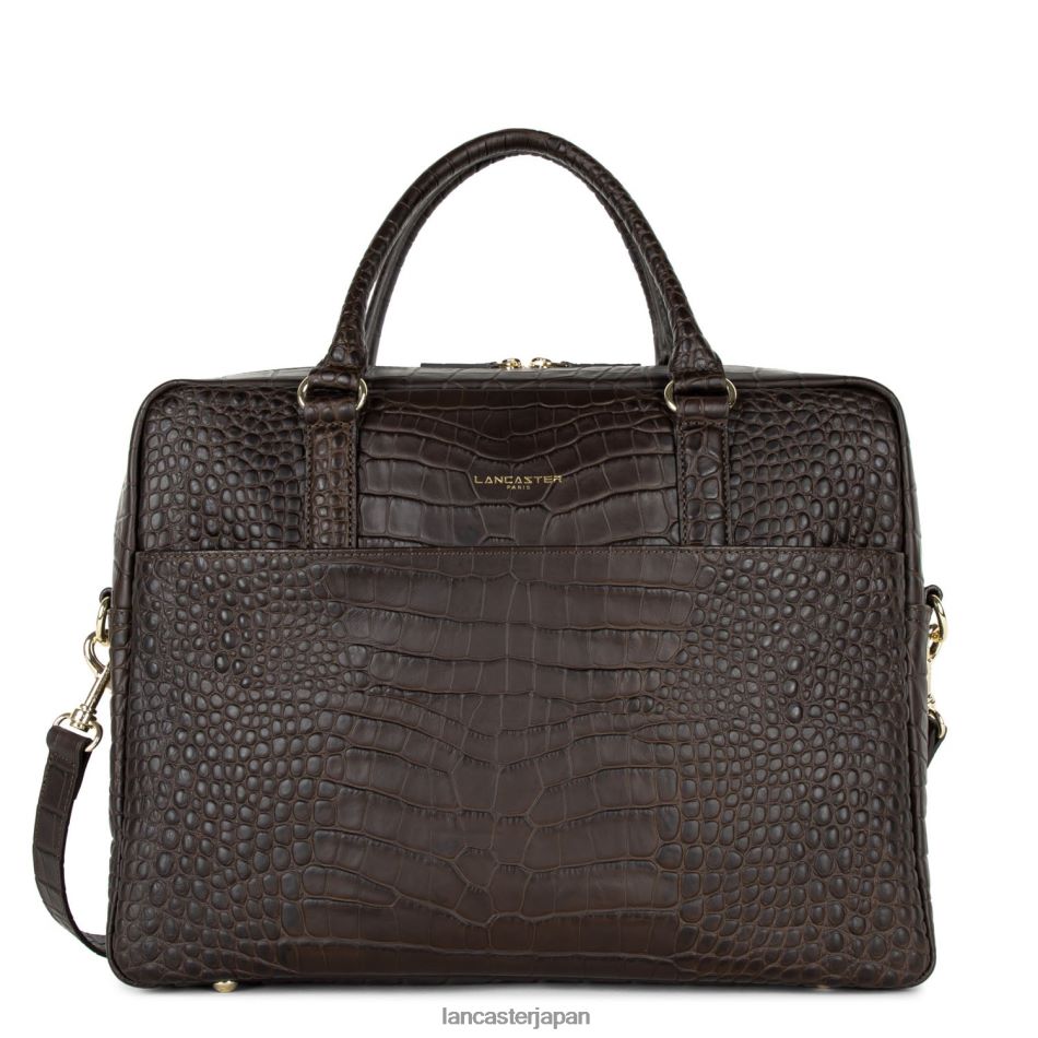バッグ Lancaster Paris ポートフォリオ ドキュメント ホルダー バッグ マドモアゼル ビジネス マロン・マットクロコ 女性 VB8ZLR3029