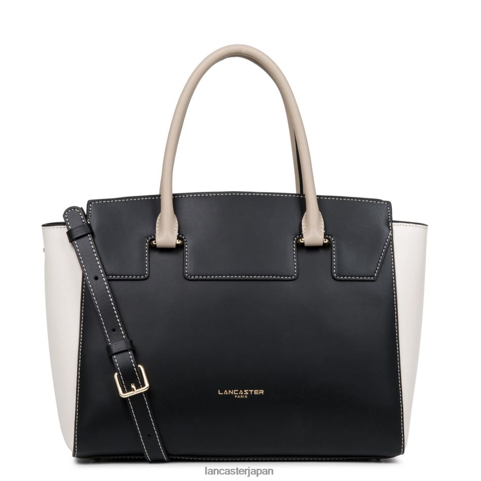 バッグ Lancaster Paris ハンドバッグは滑らかまたは軽量 ノワール エクリュ ガレ ローズ 女性 VB8ZLR3084