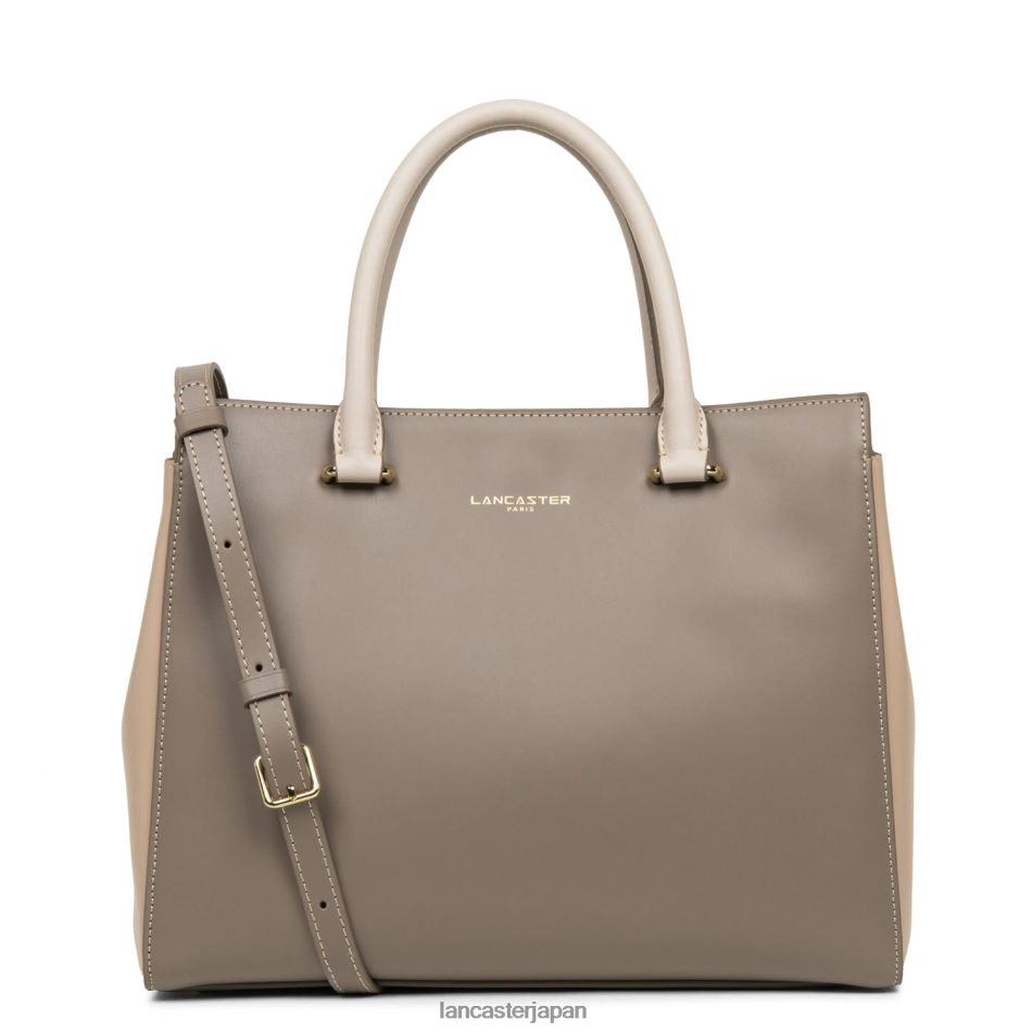 バッグ Lancaster Paris ハンドバッグは滑らかまたは新しい トープ ヌード フォンセ ガレ ローズ 女性 VB8ZLR3099