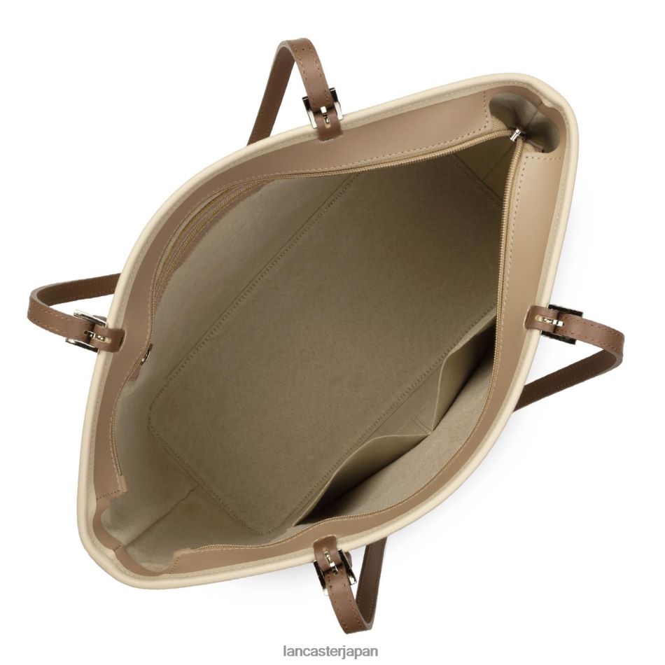 バッグ Lancaster Paris 大きめのトートバッグ スムース ヌード-ヌード クレア-ビジョン 女性 VB8ZLR3123