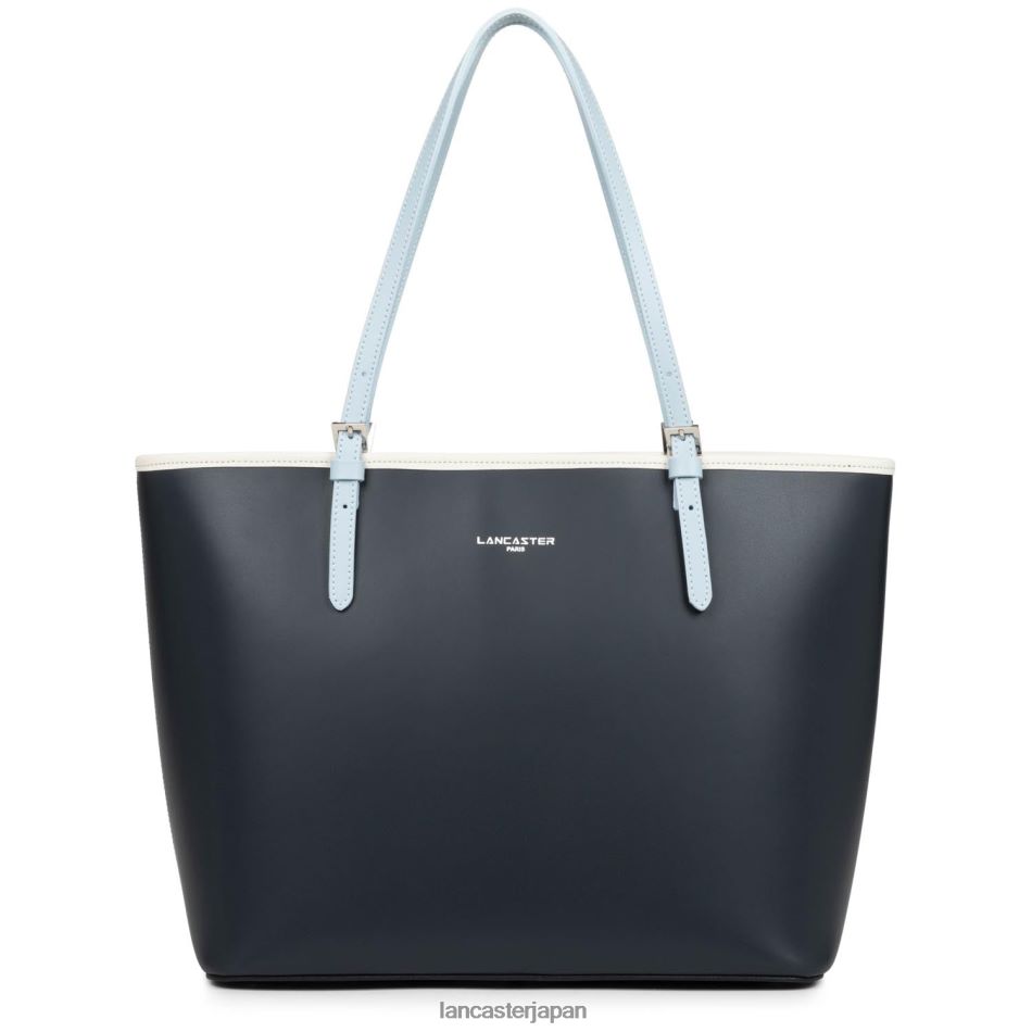 バッグ Lancaster Paris 大きめのトートバッグ スムース ブルーフォンセエクリュブルーシエル 女性 VB8ZLR3136