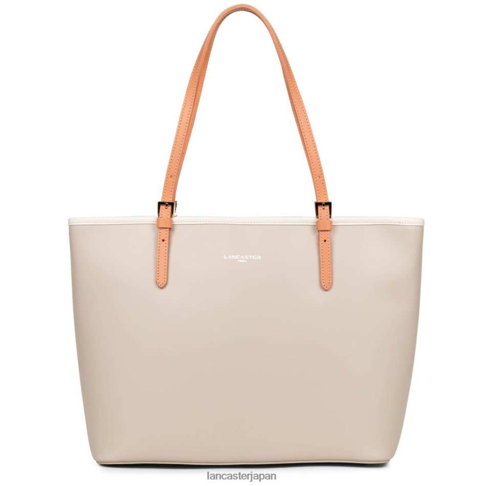 バッグ Lancaster Paris 大きめのトートバッグ スムース ガレ ローズエクリュ パッション 女性 VB8ZLR3137
