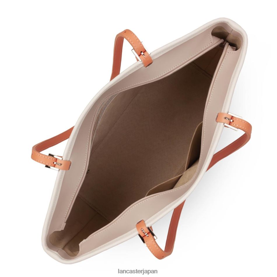 バッグ Lancaster Paris 大きめのトートバッグ スムース ガレ ローズエクリュ パッション 女性 VB8ZLR3137