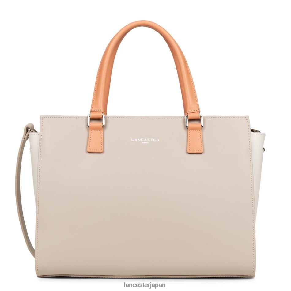 バッグ Lancaster Paris 大きめのトートバッグ スムース ガレ ローズエクリュ パッション 女性 VB8ZLR3139