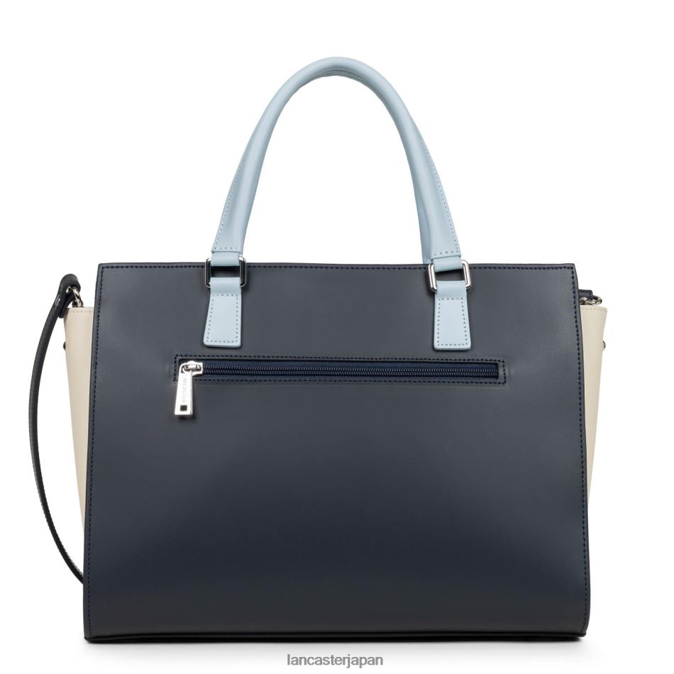 バッグ Lancaster Paris 大きめのトートバッグ スムース ブルーフォンセエクリュブルーシエル 女性 VB8ZLR3157