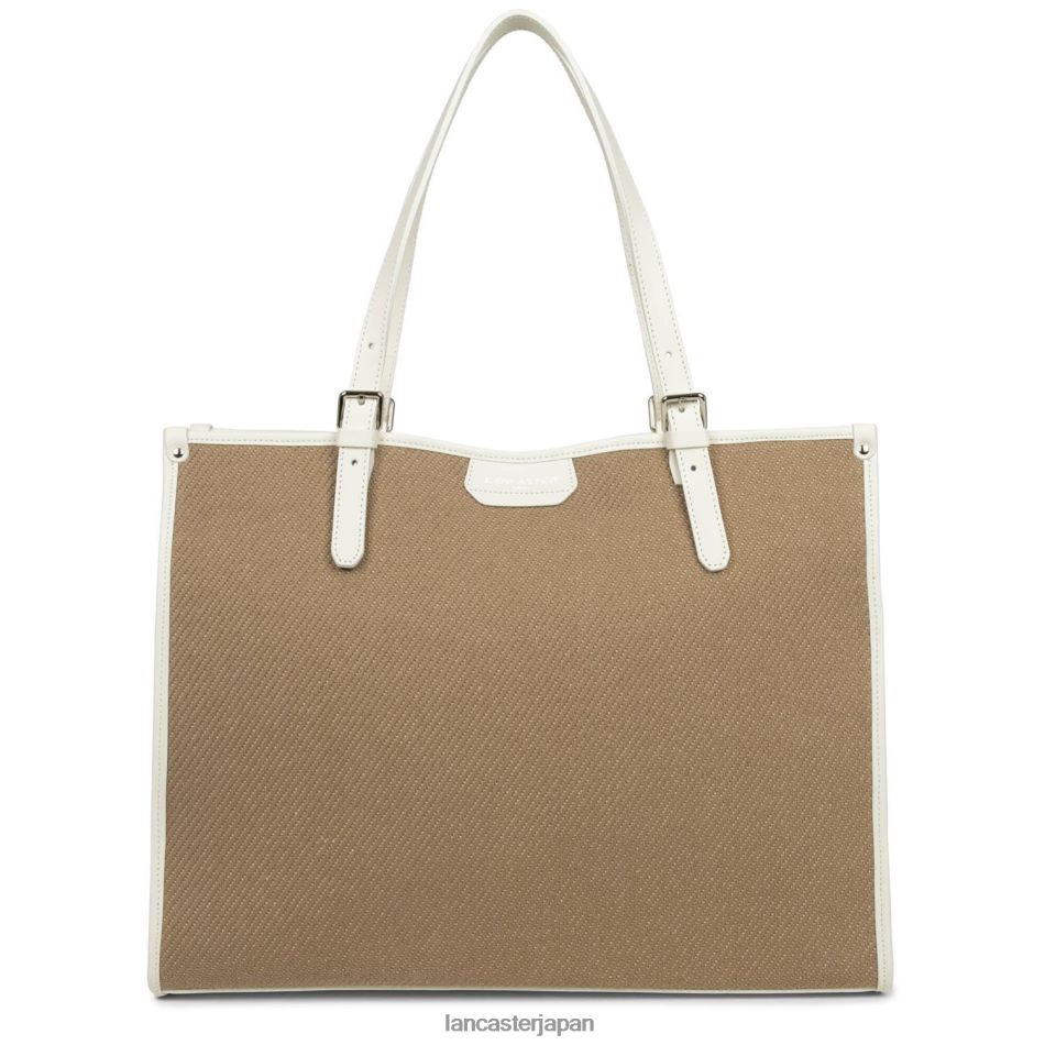 バッグ Lancaster Paris トートバッグ アクチュアルミディ ヌードエクリュ 女性 VB8ZLR3284
