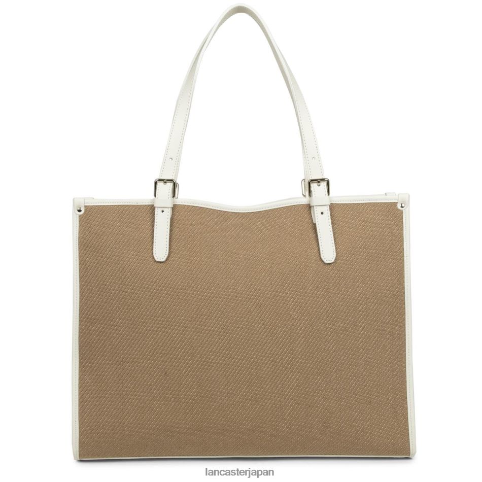 バッグ Lancaster Paris トートバッグ アクチュアルミディ ヌードエクリュ 女性 VB8ZLR3284