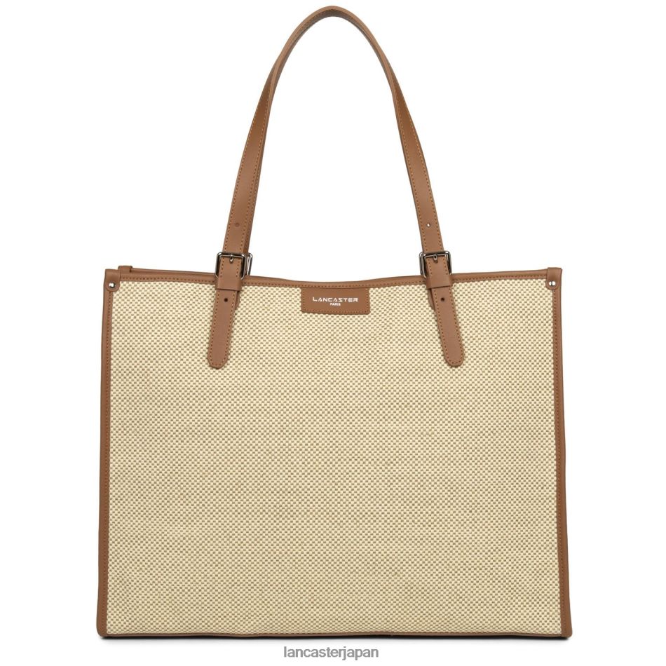 バッグ Lancaster Paris トートバッグ アクチュアルミディ キャメル 女性 VB8ZLR3285