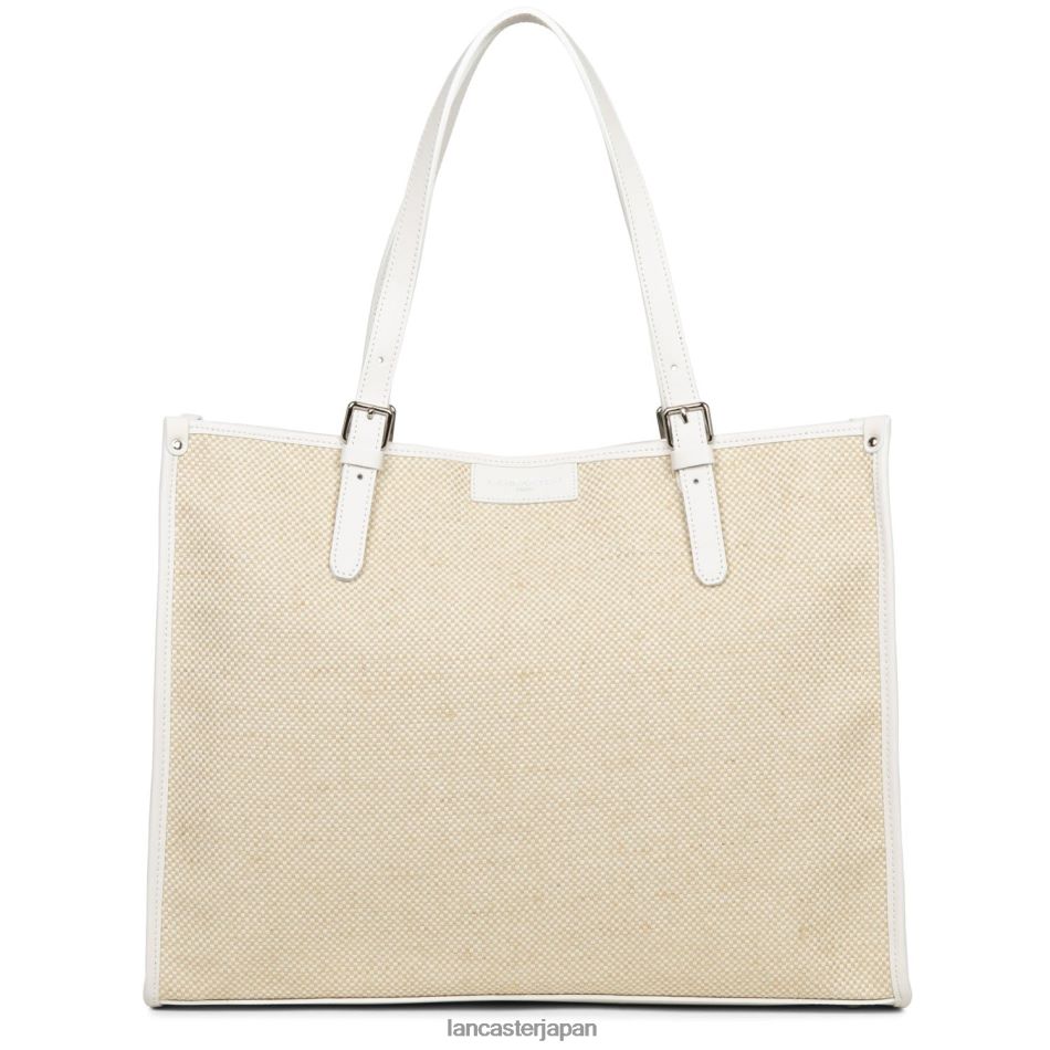 バッグ Lancaster Paris トートバッグ アクチュアルミディ 生成り 女性 VB8ZLR3286