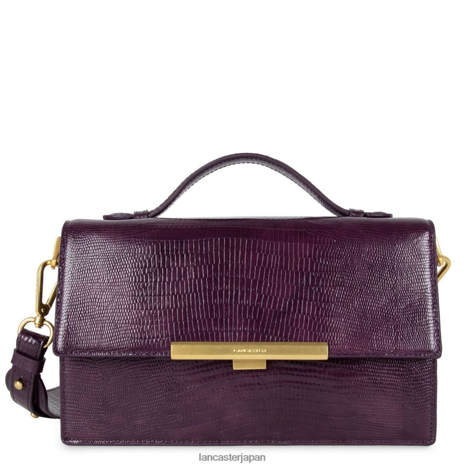 バッグ Lancaster Paris ハンドバッグエキゾチックリー プルーンレザード 女性 VB8ZLR3346