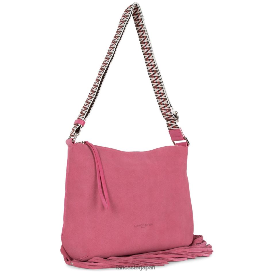 バッグ Lancaster Paris バケットバッグ サンタフェ フリンジ フクシア 女性 VB8ZLR3394