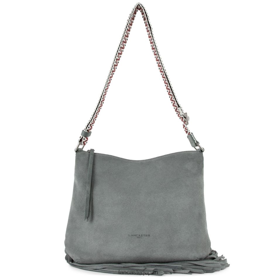 バッグ Lancaster Paris バケットバッグ サンタフェ フリンジ グリ 女性 VB8ZLR3395