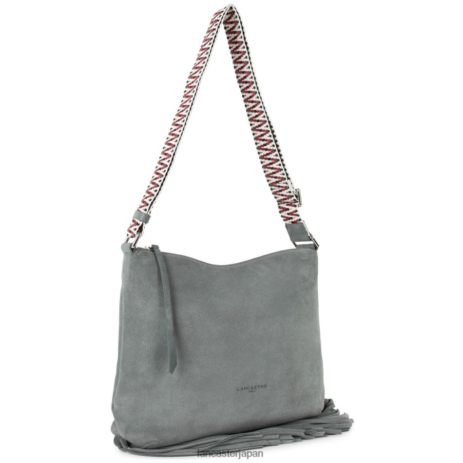 バッグ Lancaster Paris バケットバッグ サンタフェ フリンジ グリ 女性 VB8ZLR3395