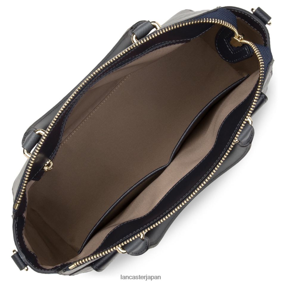 バッグ Lancaster Paris ハンドバッグ サフィアーノ シグネチャー 軽量 ブルー フォンセ ブルー アルドワーズ グリ 女性 VB8ZLR3470