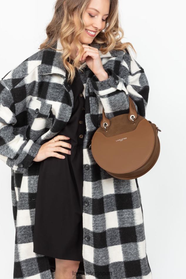 バッグ Lancaster Paris ハンドバッグ スムース ルーン キャメル 女性 VB8ZLR3508