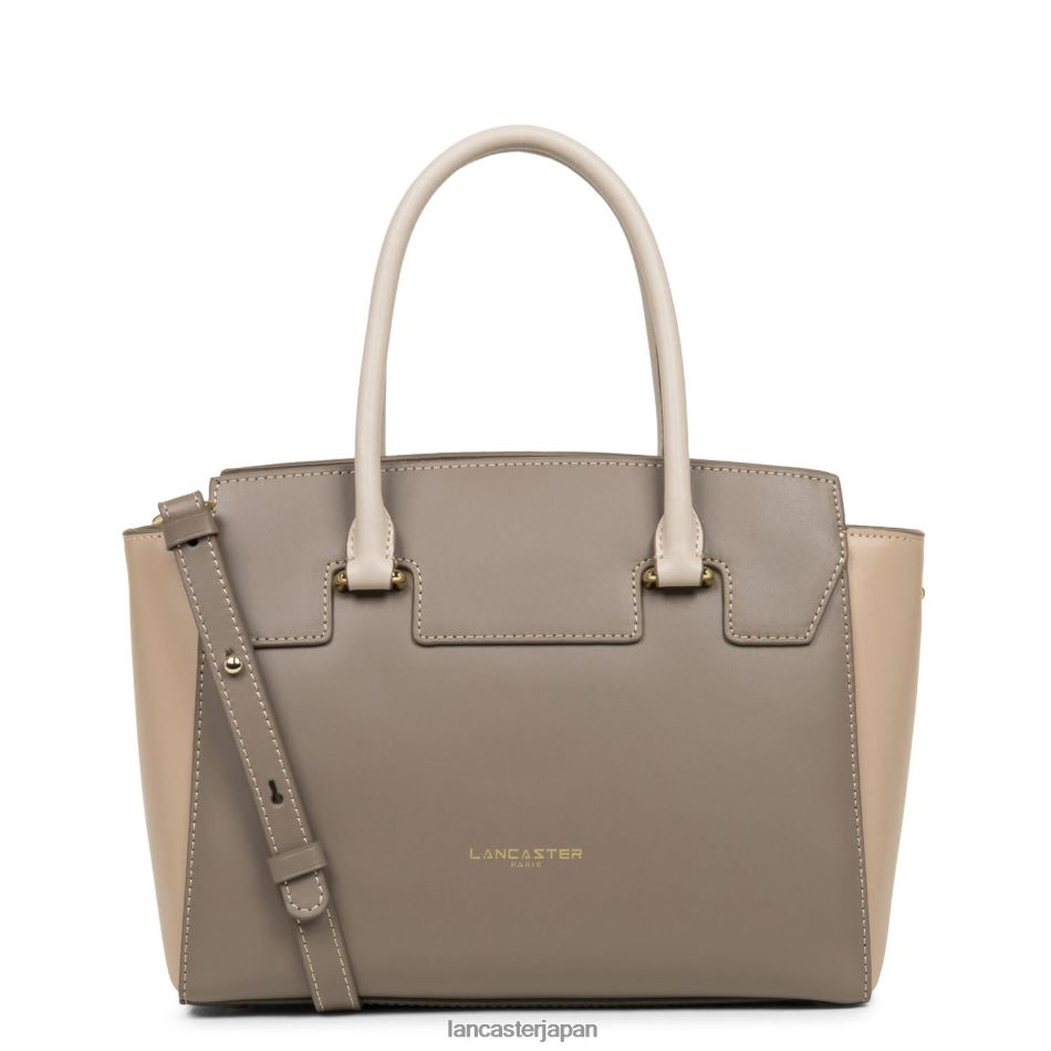 バッグ Lancaster Paris ハンドバッグは滑らかまたは新しい トープ ヌード フォンセ ガレ ローズ 女性 VB8ZLR3544