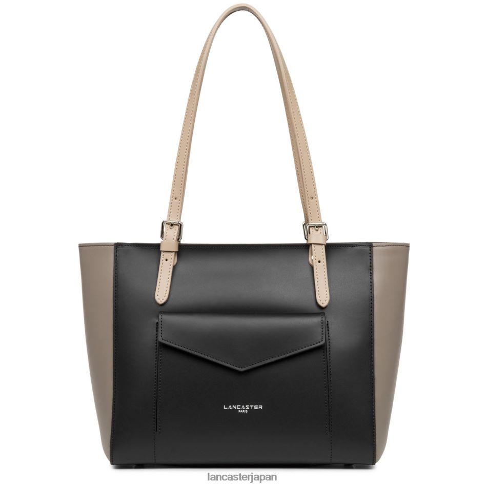 バッグ Lancaster Paris トートバッグ スムース ノワール-トープ-ヌードフォンセ 女性 VB8ZLR3551