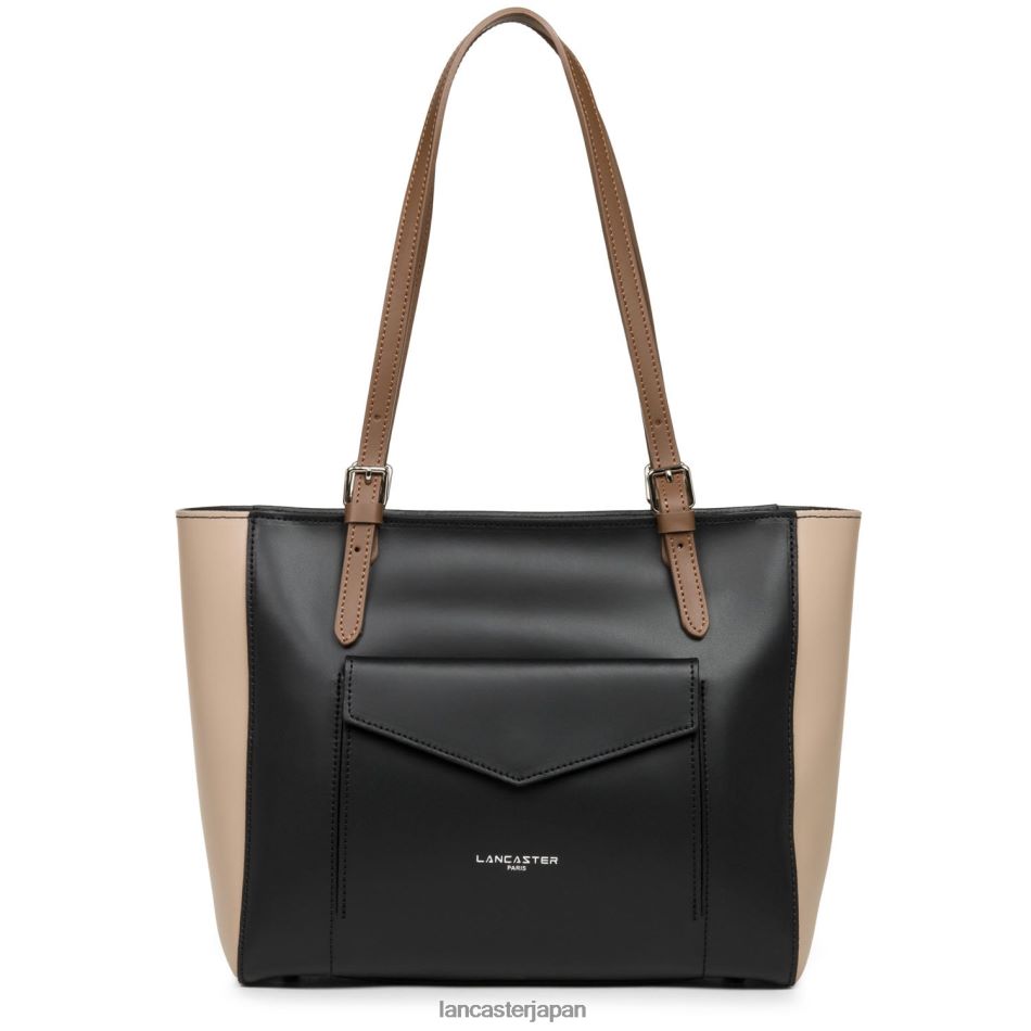 バッグ Lancaster Paris トートバッグ スムース ノワール・ヌード・ビジョン 女性 VB8ZLR3555