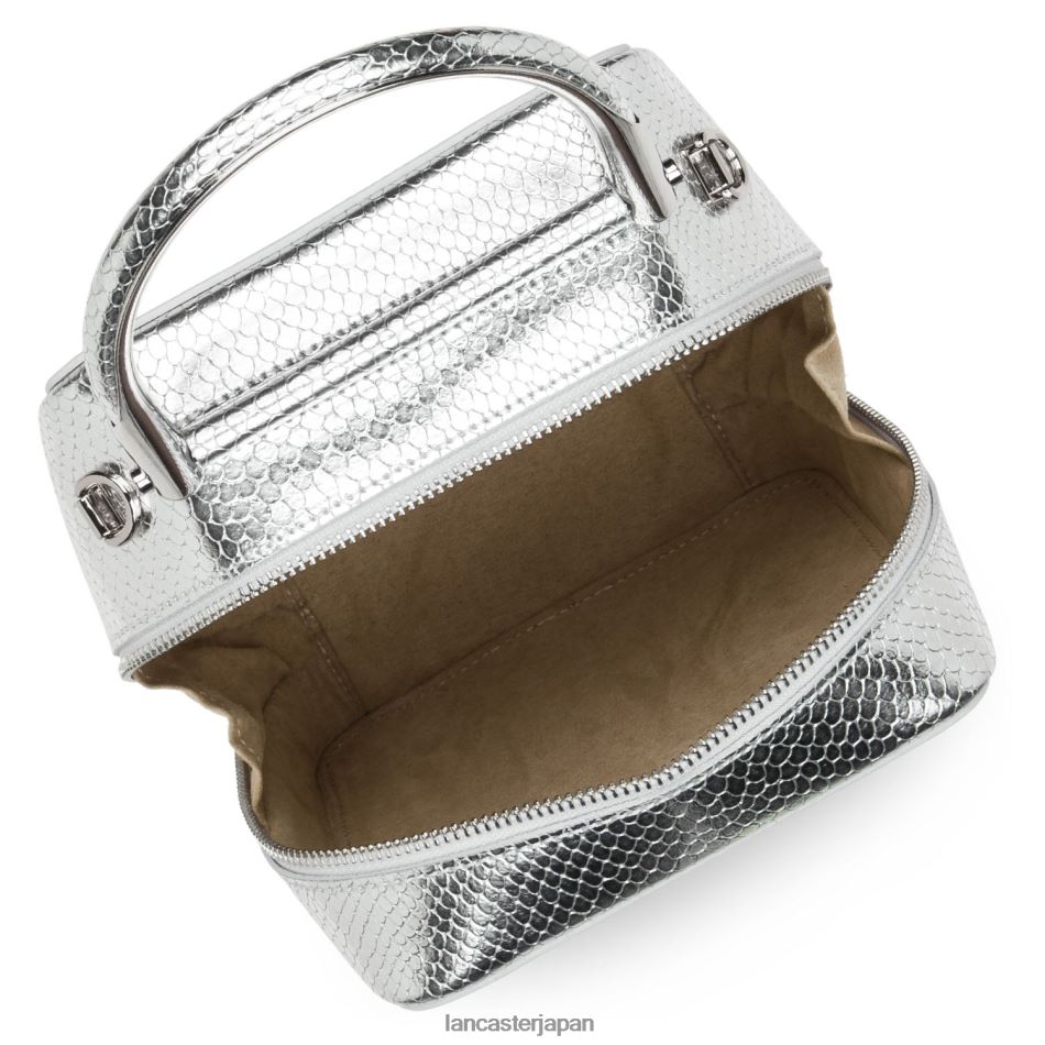 バッグ Lancaster Paris ボックスバッグエキゾチックボニー アルゼンチンニシキヘビ 女性 VB8ZLR3574