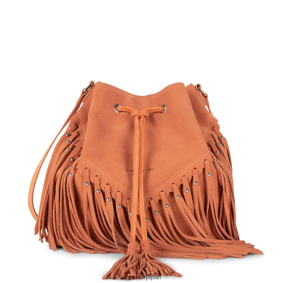 バッグ Lancaster Paris バケットバッグ サンタフェ フリンジ オレンジ 女性 VB8ZLR3698
