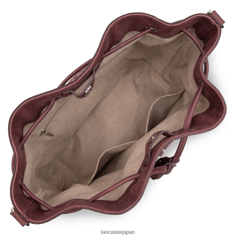 バッグ Lancaster Paris バケットバッグ サンタフェ フリンジ ボルドー 女性 VB8ZLR3700