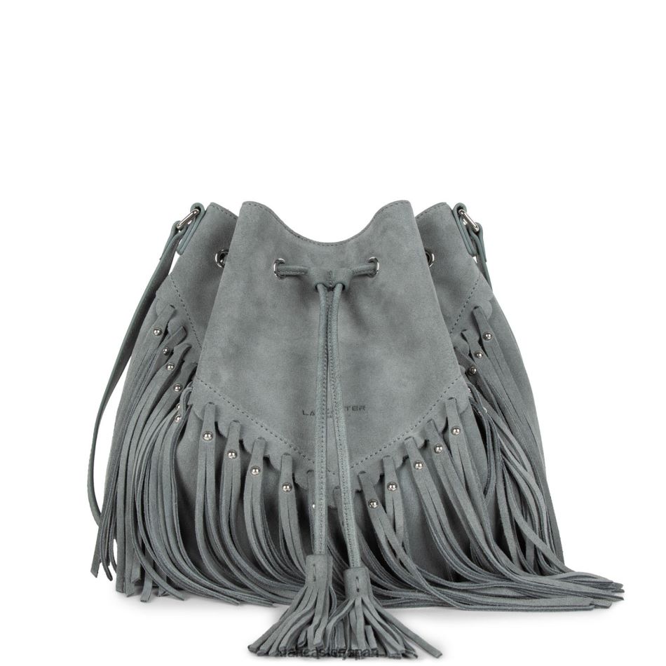 バッグ Lancaster Paris バケットバッグ サンタフェ フリンジ グリ 女性 VB8ZLR3702