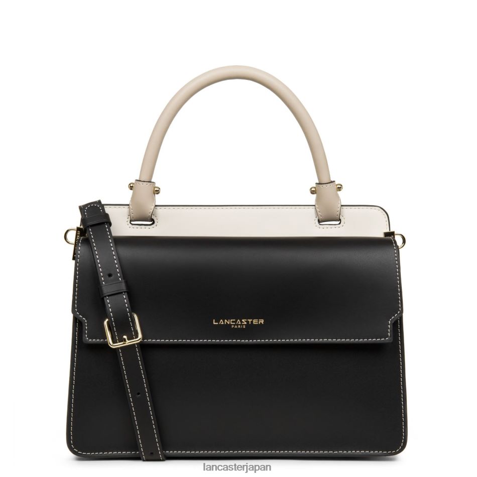 バッグ Lancaster Paris ハンドバッグは滑らかまたは軽量 ノワール エクリュ ガレ ローズ 女性 VB8ZLR3711