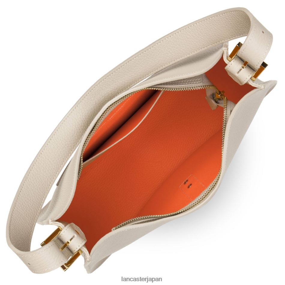 バッグ Lancaster Paris ショルダーバッグ フーロン ダブルフック ベージュインオレンジ 女性 VB8ZLR3806