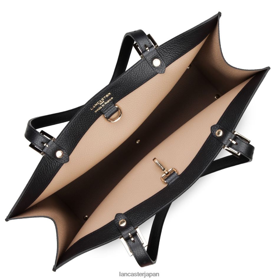 バッグ Lancaster Paris 特大トートバッグ フーロンヌ ダブル ノワール・イン・ヌード 女性 VB8ZLR3814