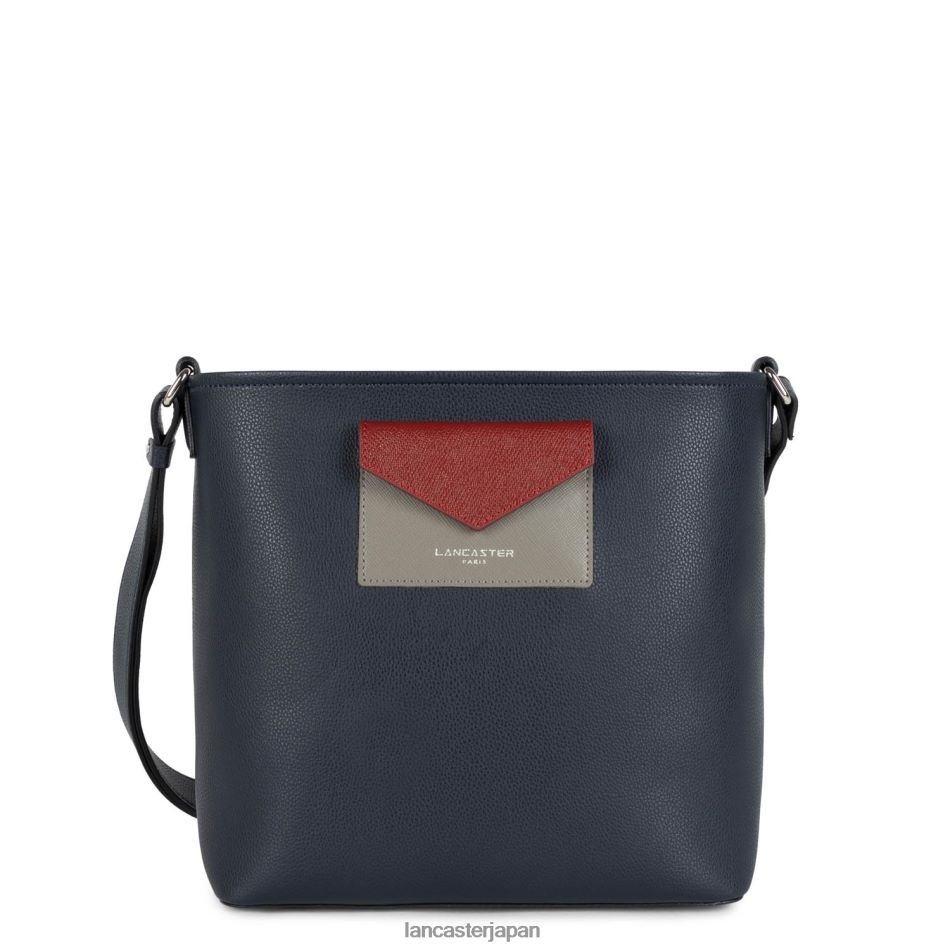 バッグ Lancaster Paris バケットバッグ マヤ ブルー・フォンセ＝グリ・ショー＝カルミン 女性 VB8ZLR3993