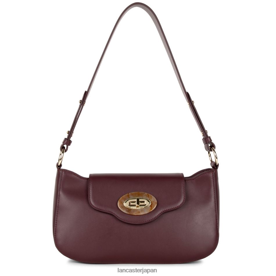 バッグ Lancaster Paris ショルダーバッグ マーブルタッチ ボルドー 女性 VB8ZLR4244