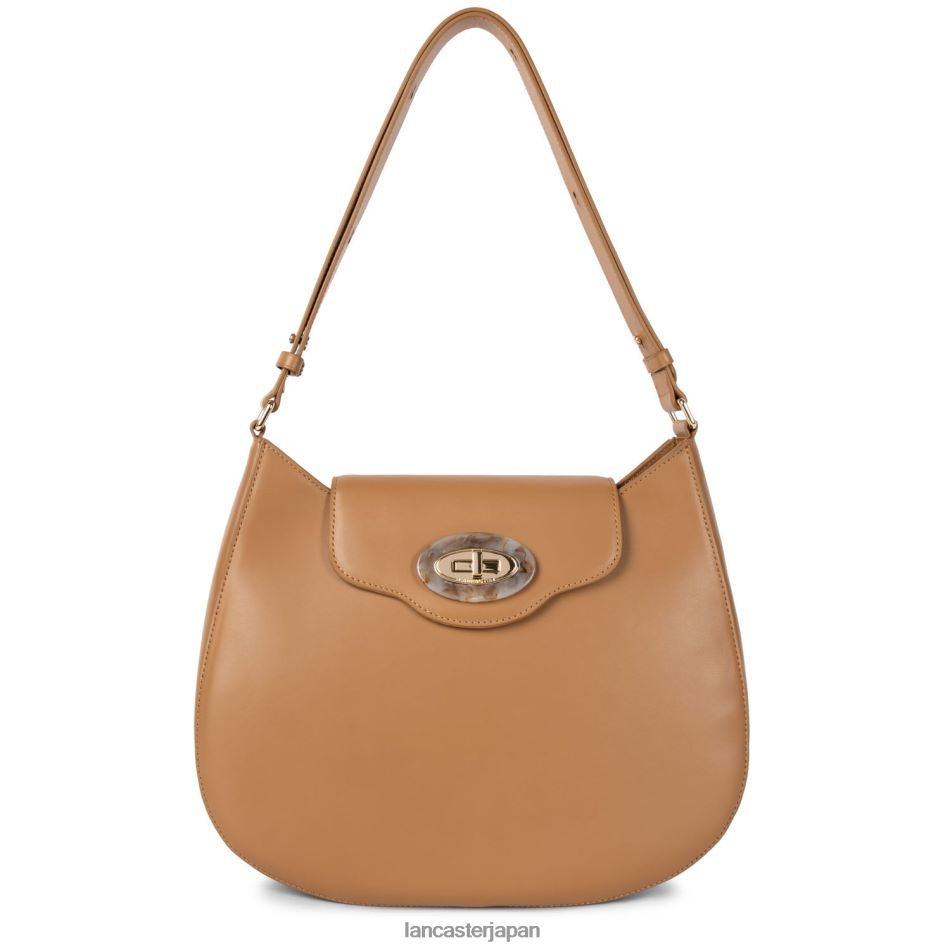 バッグ Lancaster Paris ホーボーバッグ マーブルタッチ キャメル 女性 VB8ZLR4257