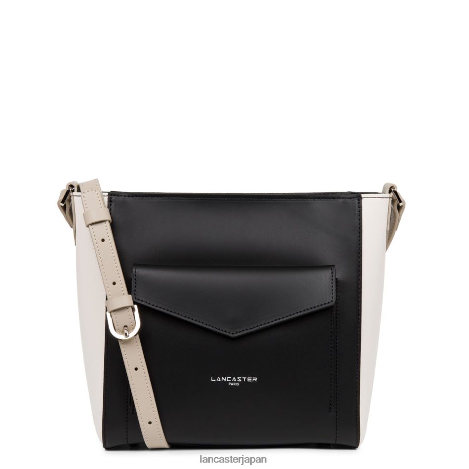 バッグ Lancaster Paris バケツバッグスムース ノワール エクリュ ガレ ローズ 女性 VB8ZLR4278