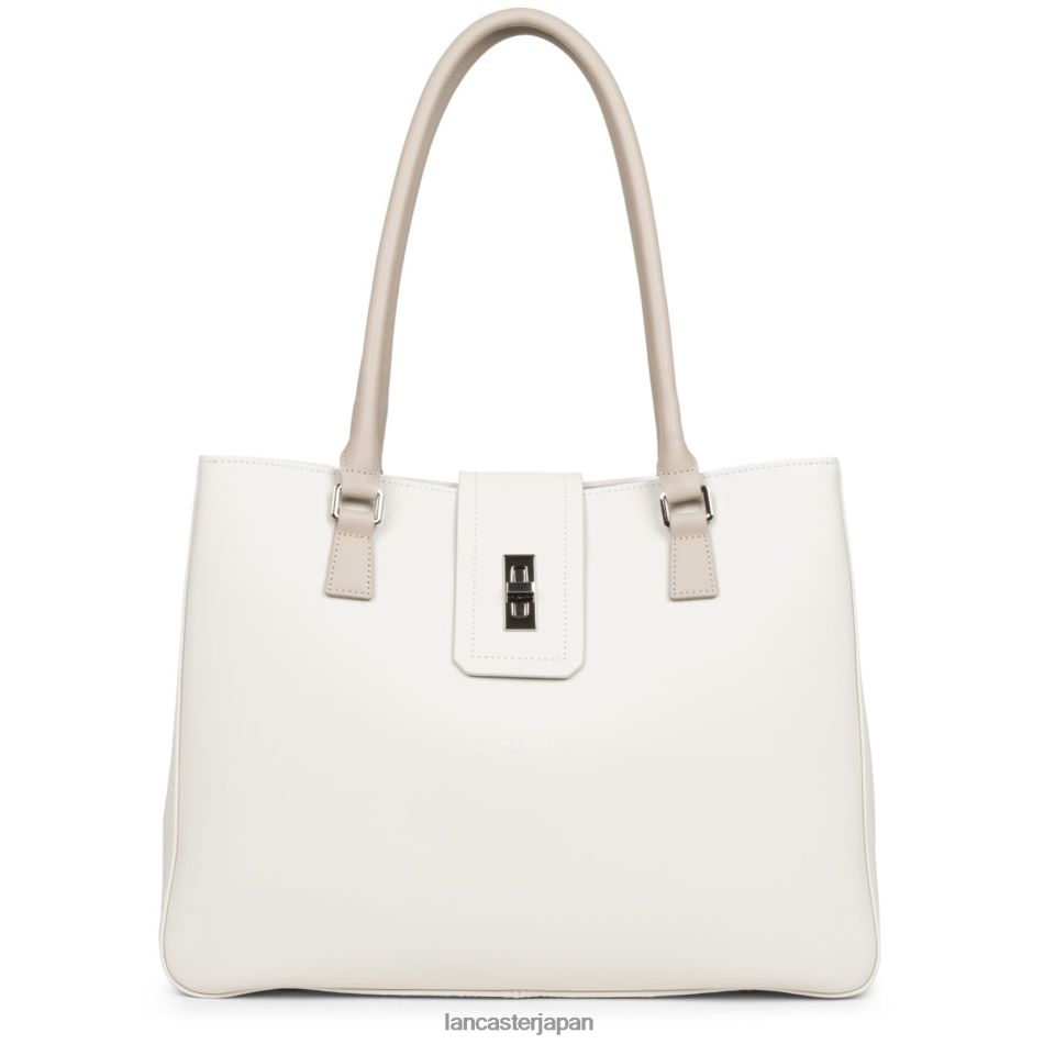 バッグ Lancaster Paris ラージトートバッグ シティ前店 エクリュガレ ローズ 女性 VB8ZLR4435