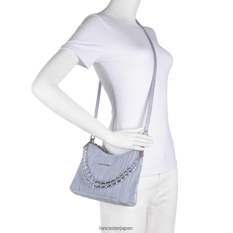 バッグ Lancaster Paris ホーボーバッグ セレモニー サテンドレープ グリ・クレール 女性 VB8ZLR4450