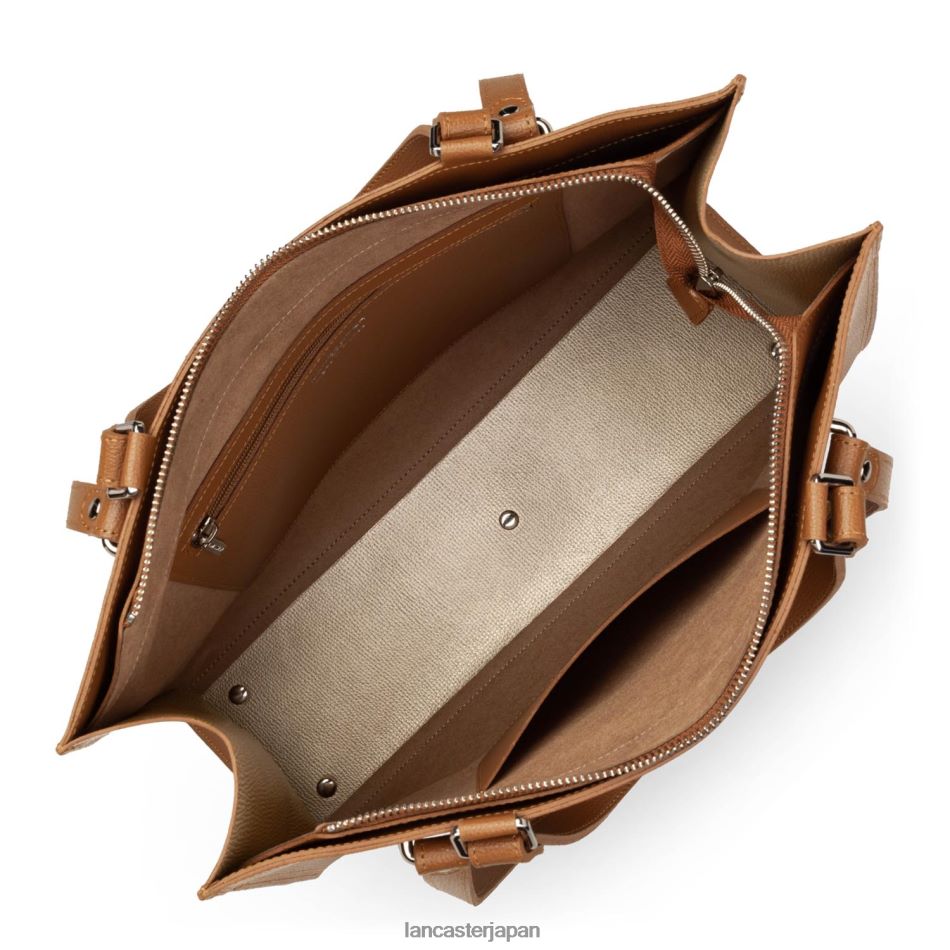 バッグ Lancaster Paris ラージトートバッグ シエラ キャメル 女性 VB8ZLR4465