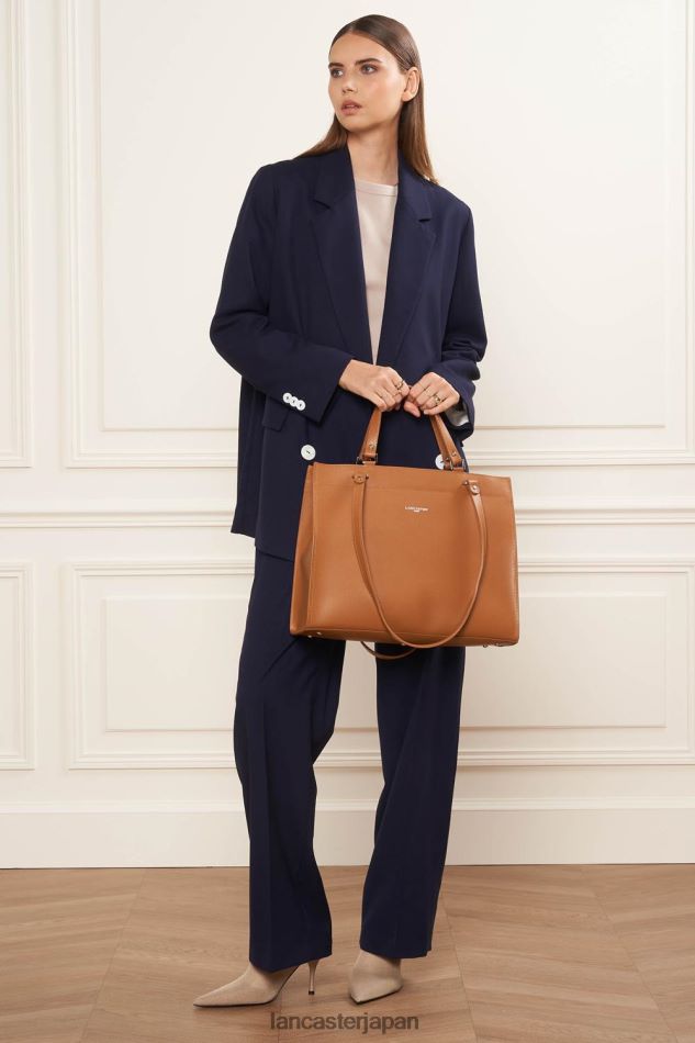 バッグ Lancaster Paris ラージトートバッグ シエラ キャメル 女性 VB8ZLR4465