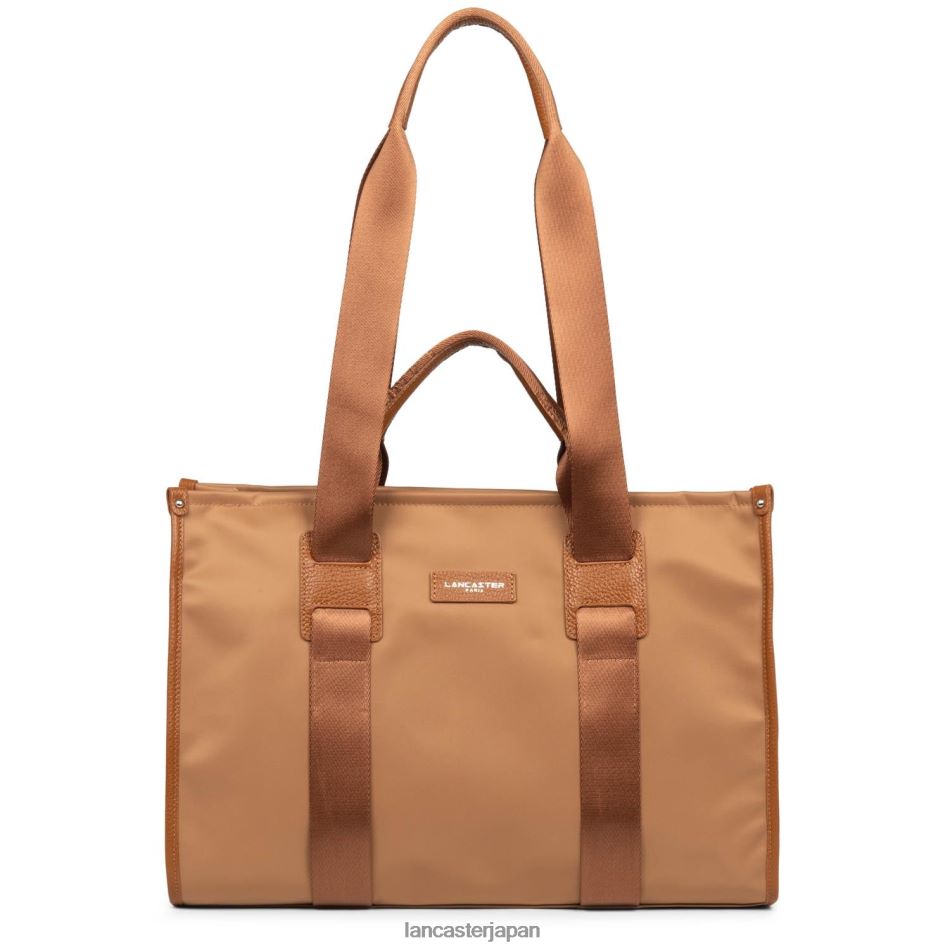 バッグ Lancaster Paris ラージトートバッグ基礎学部 キャメル 女性 VB8ZLR4477