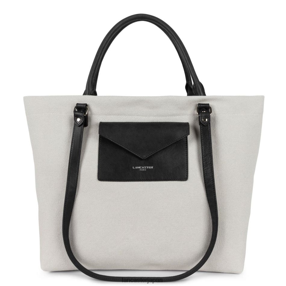 バッグ Lancaster Paris 特大トートバッグ キャンバスコンシャス グリ・クレール 女性 VB8ZLR4484