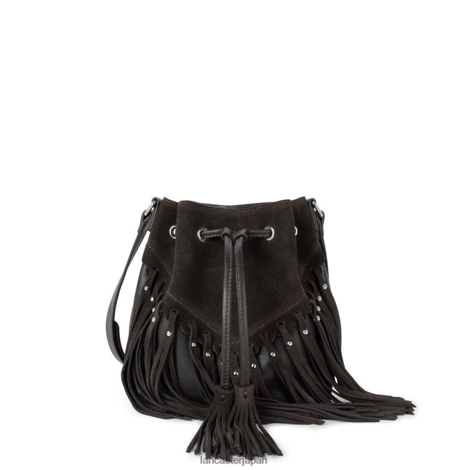 バッグ Lancaster Paris バケットバッグ カントリーフリンジ マロン 女性 VB8ZLR4542
