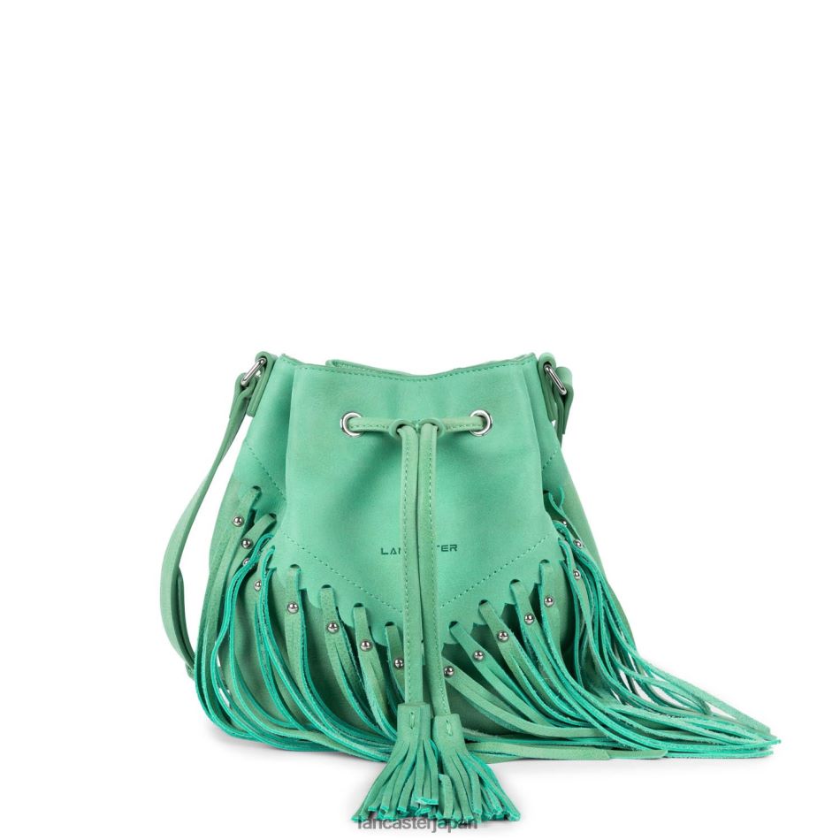 バッグ Lancaster Paris バケットバッグ カントリーフリンジ ターコイズ 女性 VB8ZLR4544