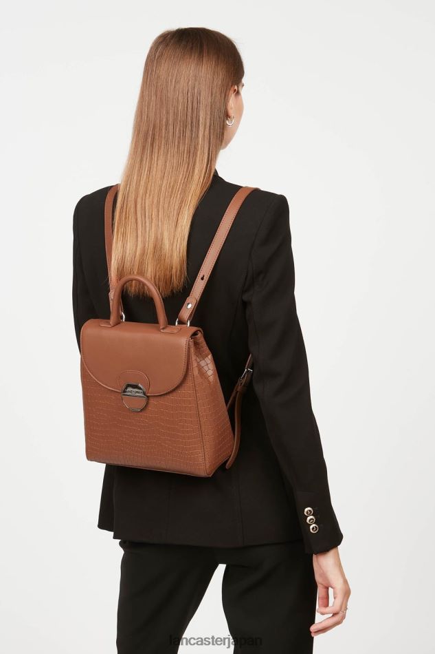 バッグ Lancaster Paris バックパックピア コニャッククロコ 女性 VB8ZLR4567