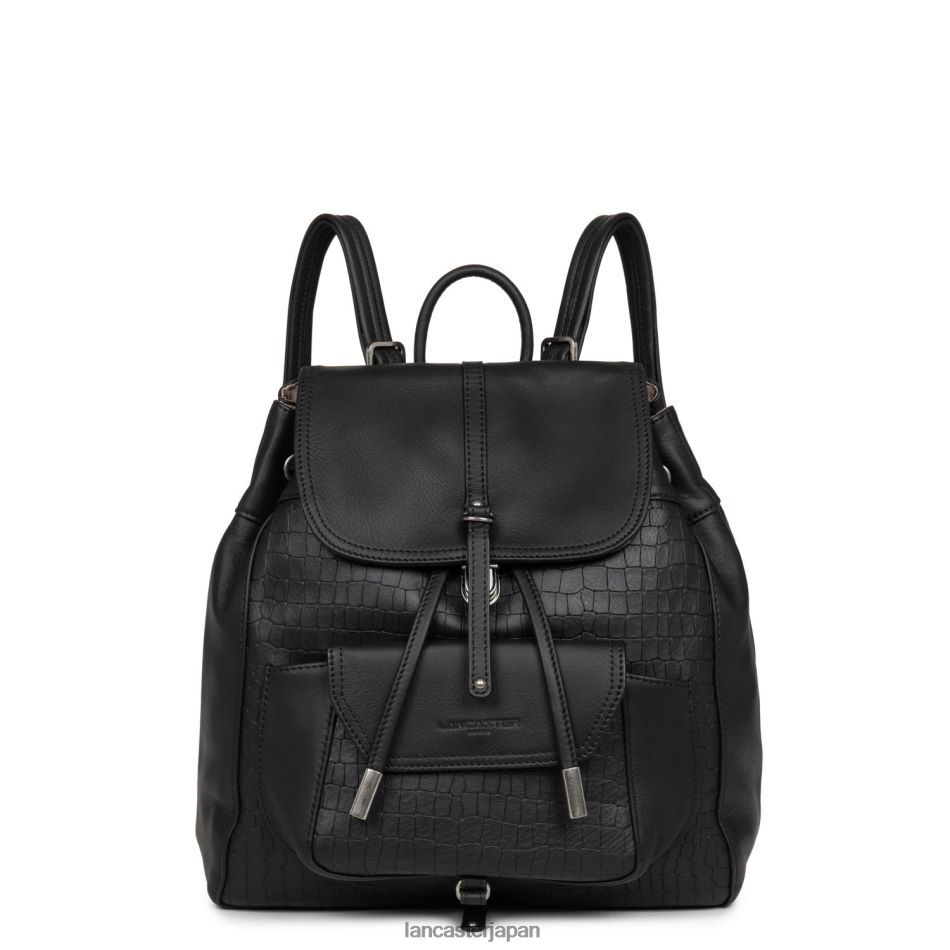 バッグ Lancaster Paris バックパック ソフト ヴィンテージ ノバ ノワールクロコ 女性 VB8ZLR4582