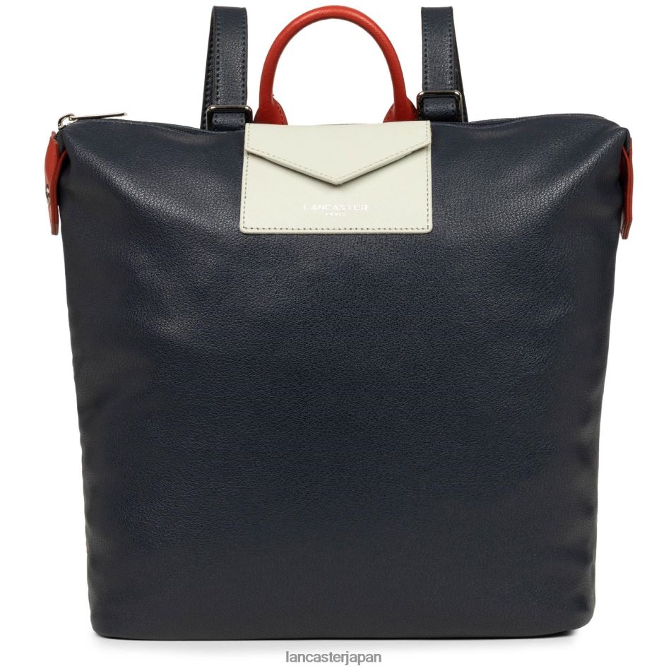 バッグ Lancaster Paris バックパックマヤ ブルー・フォンセ・グリ・クレール・ルージュ 女性 VB8ZLR4638